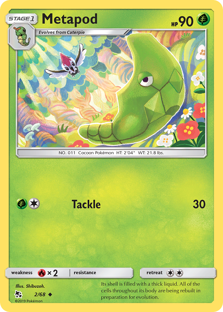Metapod (2/68) [Sun & Moon: Hidden Fates] | L.A. Mood Comics and Games