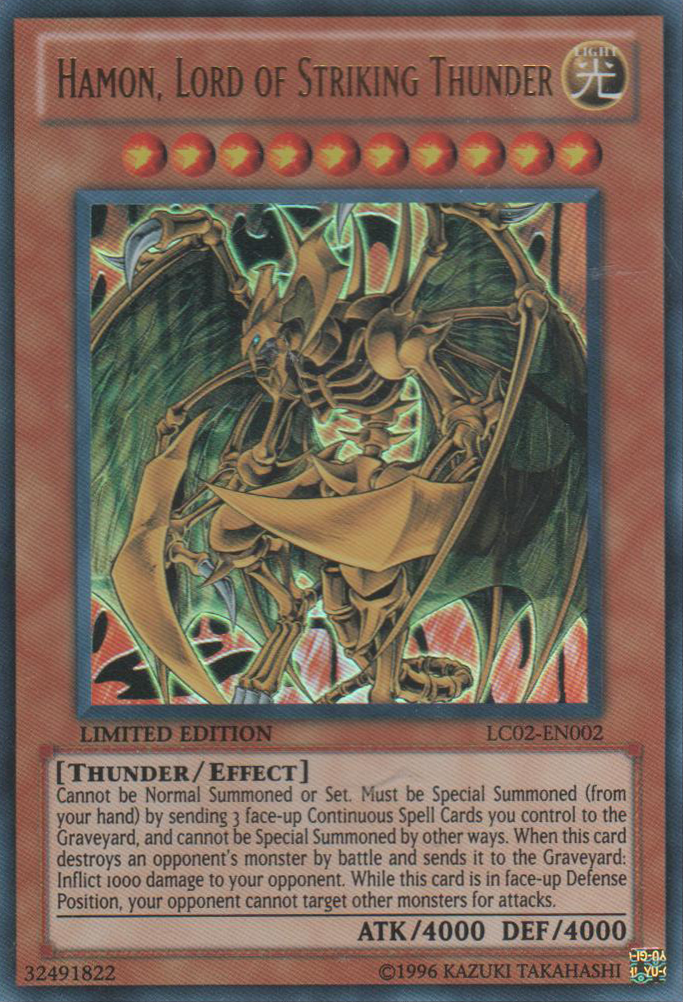 Hamon, Lord of Striking Thunder [LC02-EN002] Ultra Rare | L.A. Mood Comics and Games