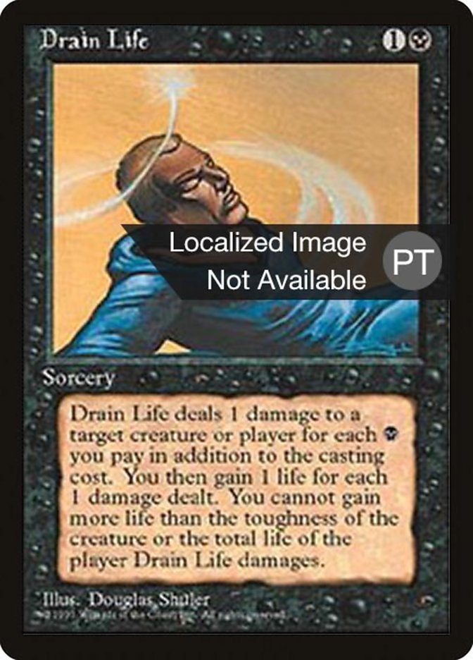 Drain Life [Fourth Edition (Foreign Black Border)] | L.A. Mood Comics and Games