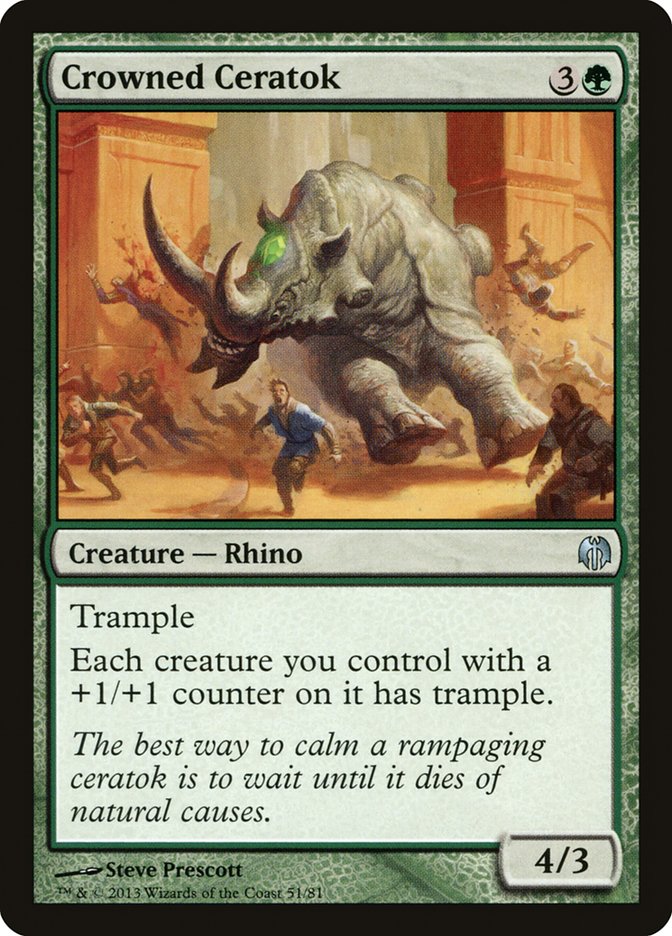 Crowned Ceratok [Duel Decks: Heroes vs. Monsters] | L.A. Mood Comics and Games