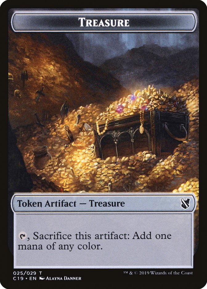 Treasure Token [Commander 2019 Tokens] | L.A. Mood Comics and Games