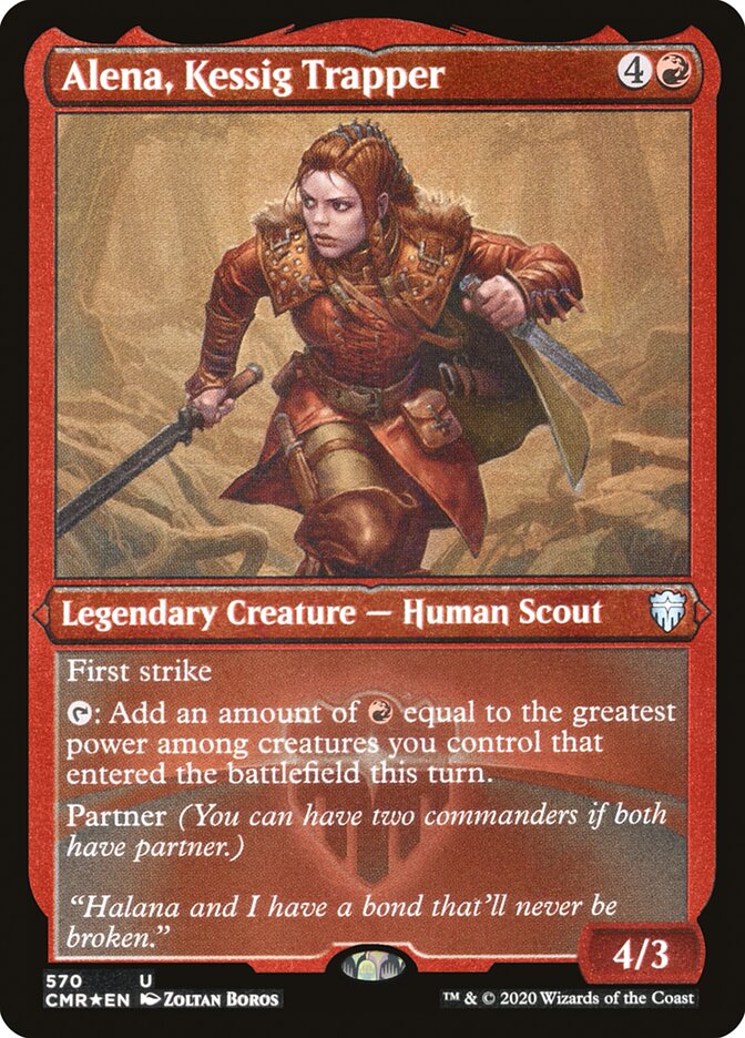 Alena, Kessig Trapper (Foil Etched) [Commander Legends] | L.A. Mood Comics and Games