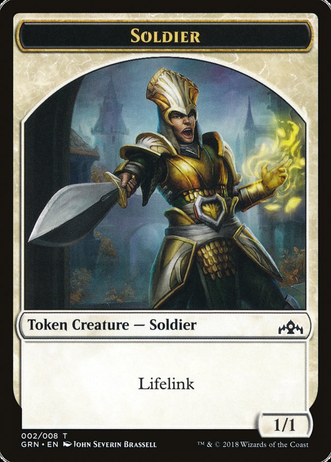 Soldier // Soldier Double-Sided Token [Guilds of Ravnica Guild Kit Tokens] | L.A. Mood Comics and Games