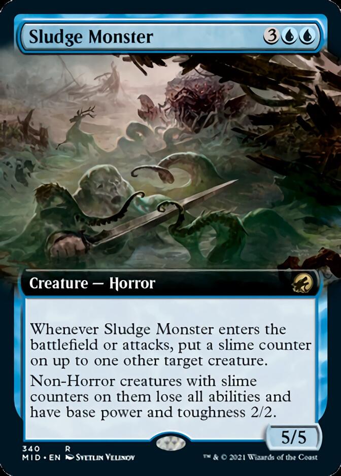 Sludge Monster (Extended Art) [Innistrad: Midnight Hunt] | L.A. Mood Comics and Games
