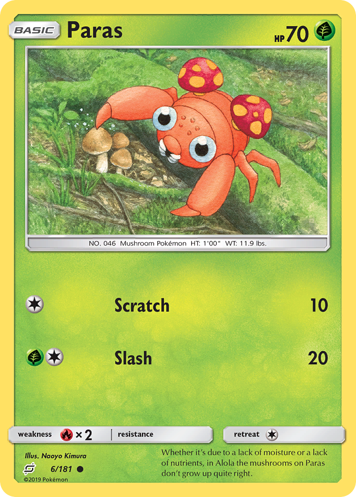Paras (6/181) [Sun & Moon: Team Up] | L.A. Mood Comics and Games
