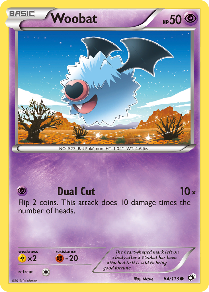 Woobat (64/113) [Black & White: Legendary Treasures] | L.A. Mood Comics and Games