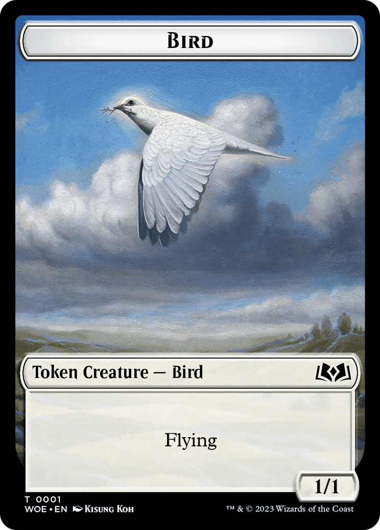 Bird // Food (0013) Double-Sided Token [Wilds of Eldraine Tokens] | L.A. Mood Comics and Games