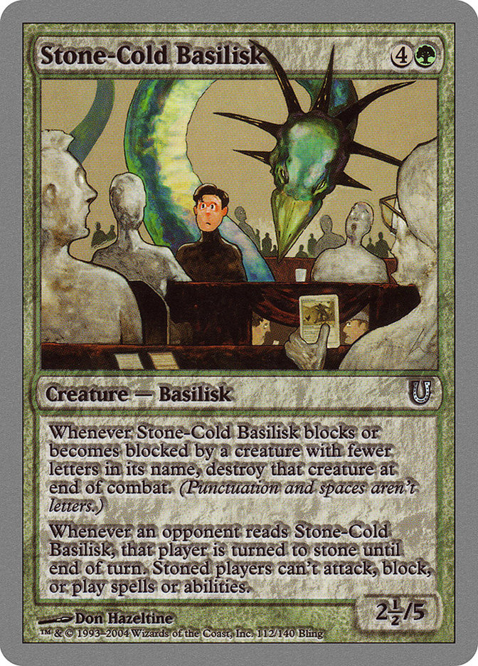 Stone-Cold Basilisk [Unhinged] | L.A. Mood Comics and Games