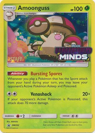 Amoonguss (SM202) (Staff Prerelease Promo) [Sun & Moon: Black Star Promos] | L.A. Mood Comics and Games