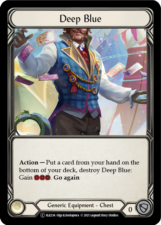 Deep Blue [U-ELE234] (Tales of Aria Unlimited)  Unlimited Rainbow Foil | L.A. Mood Comics and Games