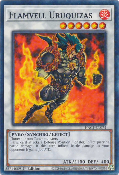 Flamvell Uruquizas (Duel Terminal) [HAC1-EN074] Common | L.A. Mood Comics and Games