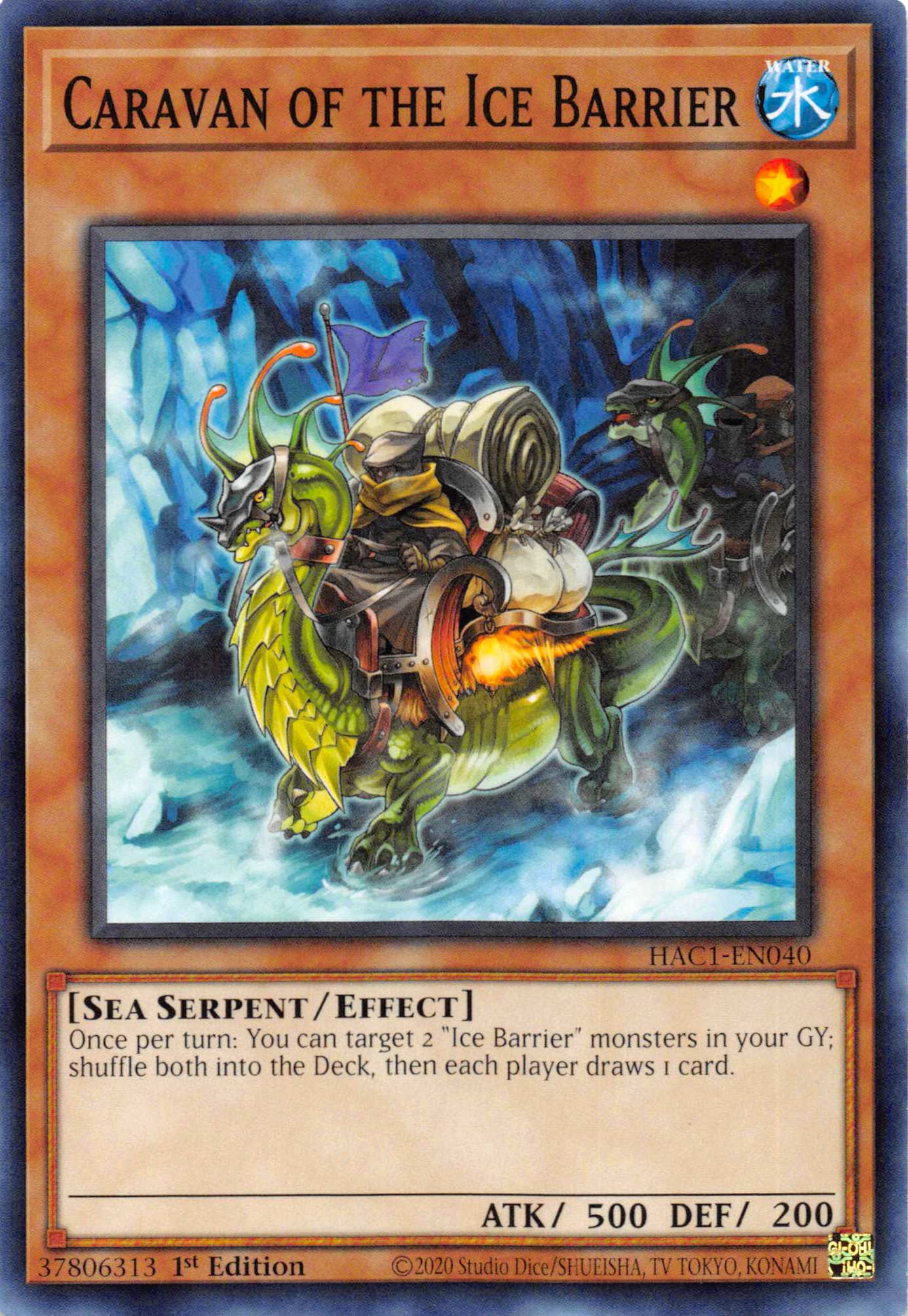 Caravan of the Ice Barrier (Duel Terminal) [HAC1-EN040] Parallel Rare | L.A. Mood Comics and Games