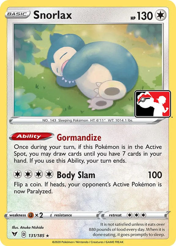 Snorlax (131/185) [Prize Pack Series One] | L.A. Mood Comics and Games