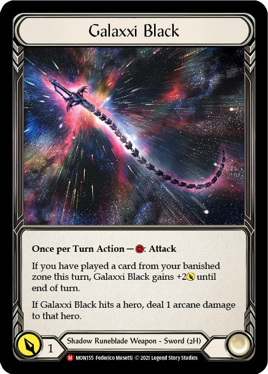Galaxxi Black (Alternate Art) [MON155] (Monarch)  Cold Foil | L.A. Mood Comics and Games