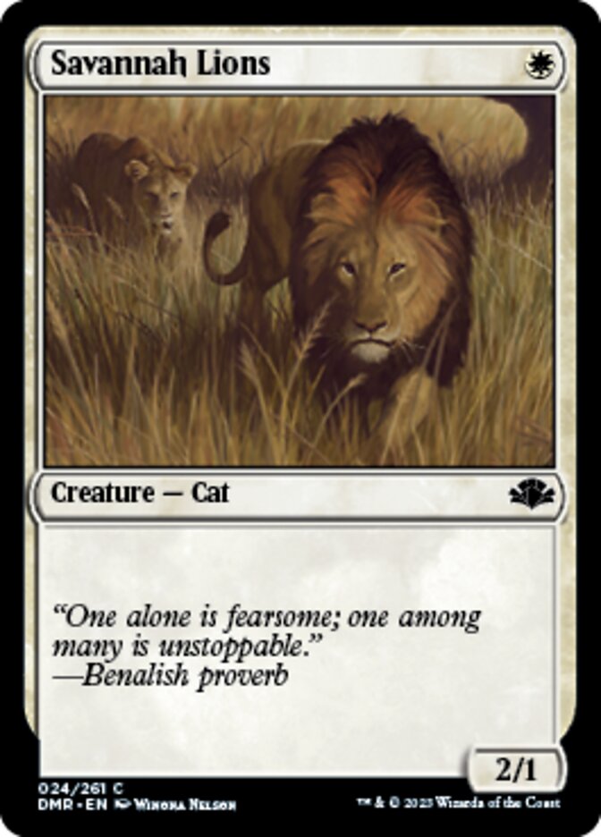 Savannah Lions [Dominaria Remastered] | L.A. Mood Comics and Games