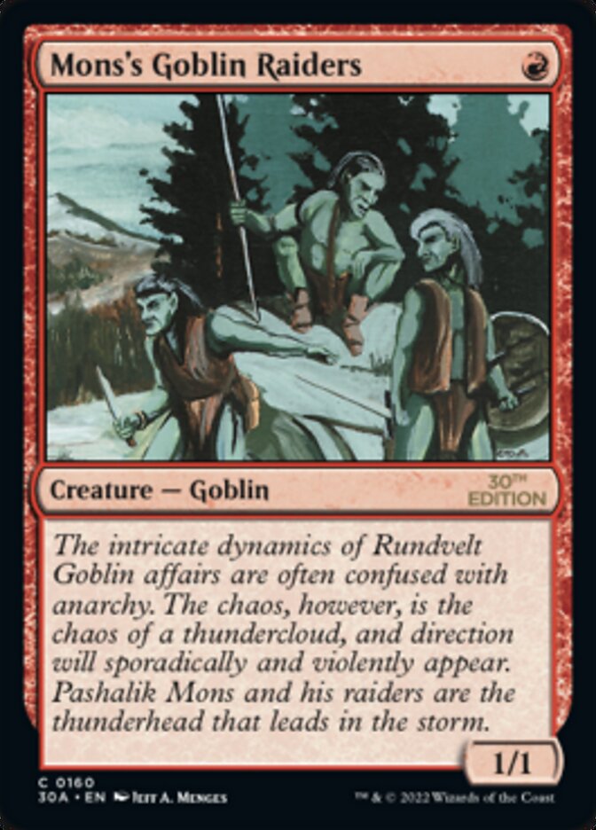 Mons's Goblin Raiders [30th Anniversary Edition] | L.A. Mood Comics and Games