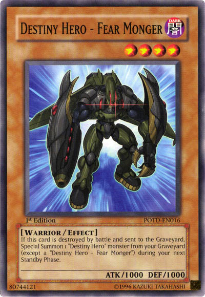 Destiny Hero - Fear Monger [POTD-EN016] Common | L.A. Mood Comics and Games
