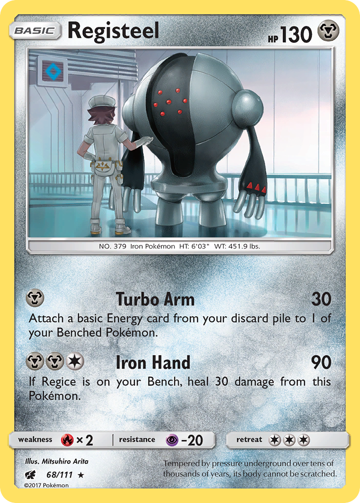 Registeel (68/111) [Sun & Moon: Crimson Invasion] | L.A. Mood Comics and Games