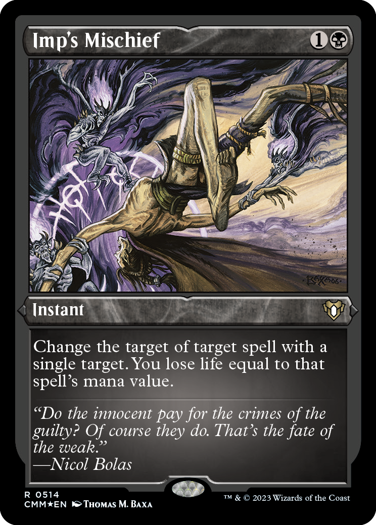 Imp's Mischief (Foil Etched) [Commander Masters] | L.A. Mood Comics and Games