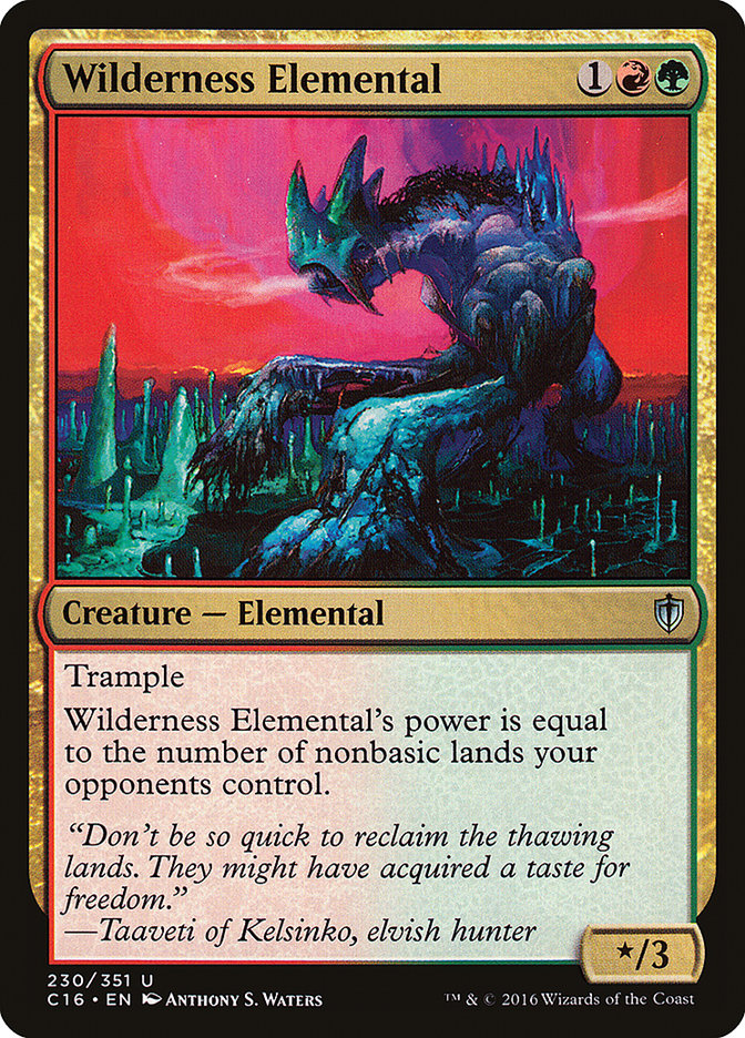 Wilderness Elemental [Commander 2016] | L.A. Mood Comics and Games