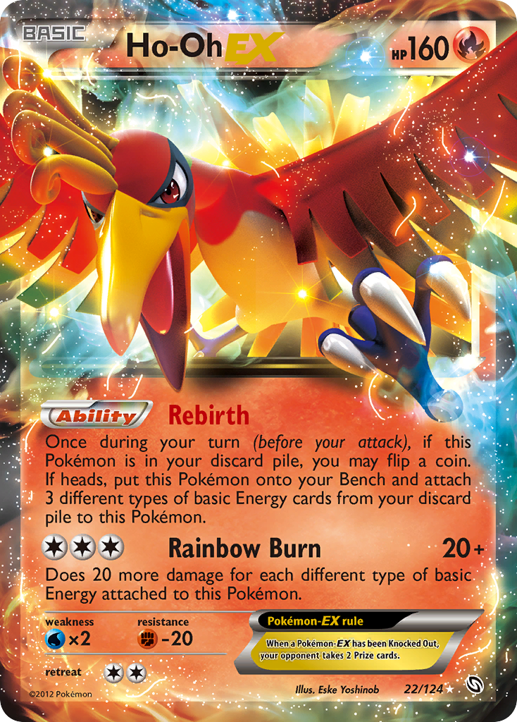 Ho-Oh EX (22/124) [Black & White: Dragons Exalted] | L.A. Mood Comics and Games