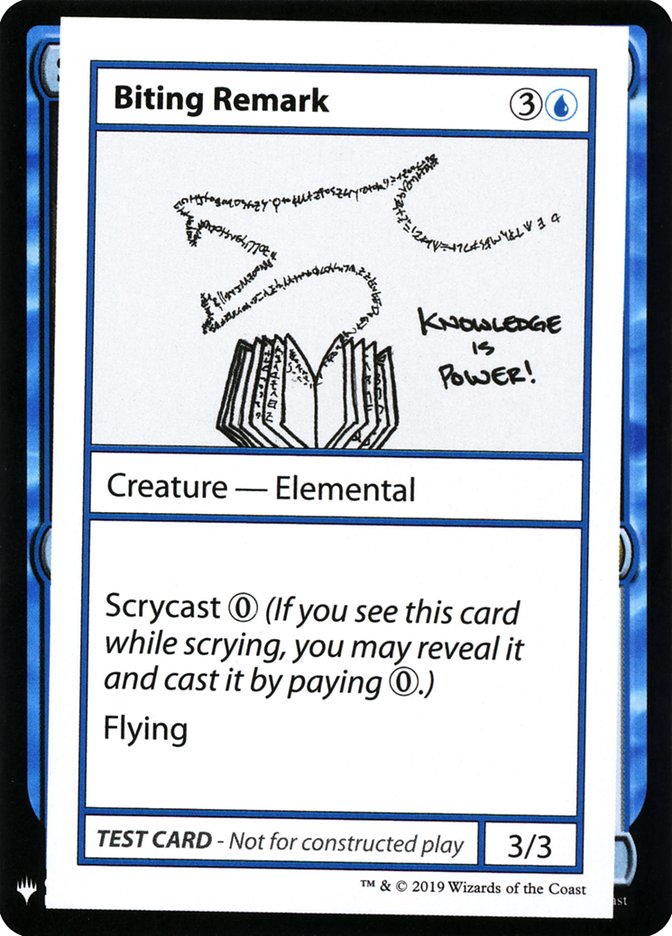 Biting Remark [Mystery Booster Playtest Cards] | L.A. Mood Comics and Games