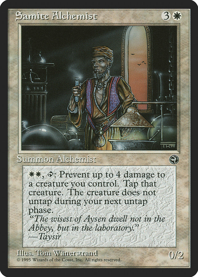 Samite Alchemist (Taysir Flavor Text) [Homelands] | L.A. Mood Comics and Games