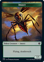 Insect // Soldier Double-Sided Token [Starter Commander Decks] | L.A. Mood Comics and Games
