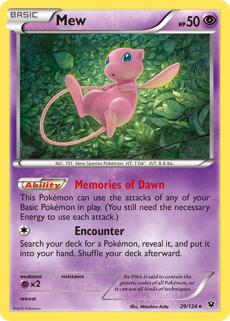 Mew (29/124) [XY: Fates Collide] | L.A. Mood Comics and Games