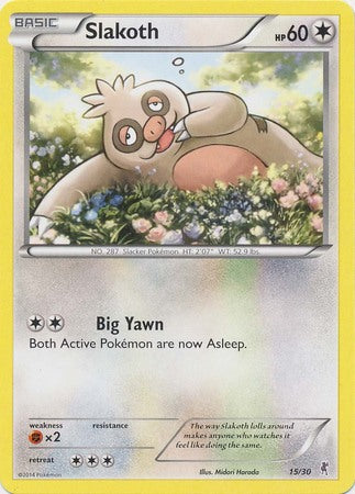 Slakoth (15/30) [XY: Trainer Kit 1 - Bisharp] | L.A. Mood Comics and Games