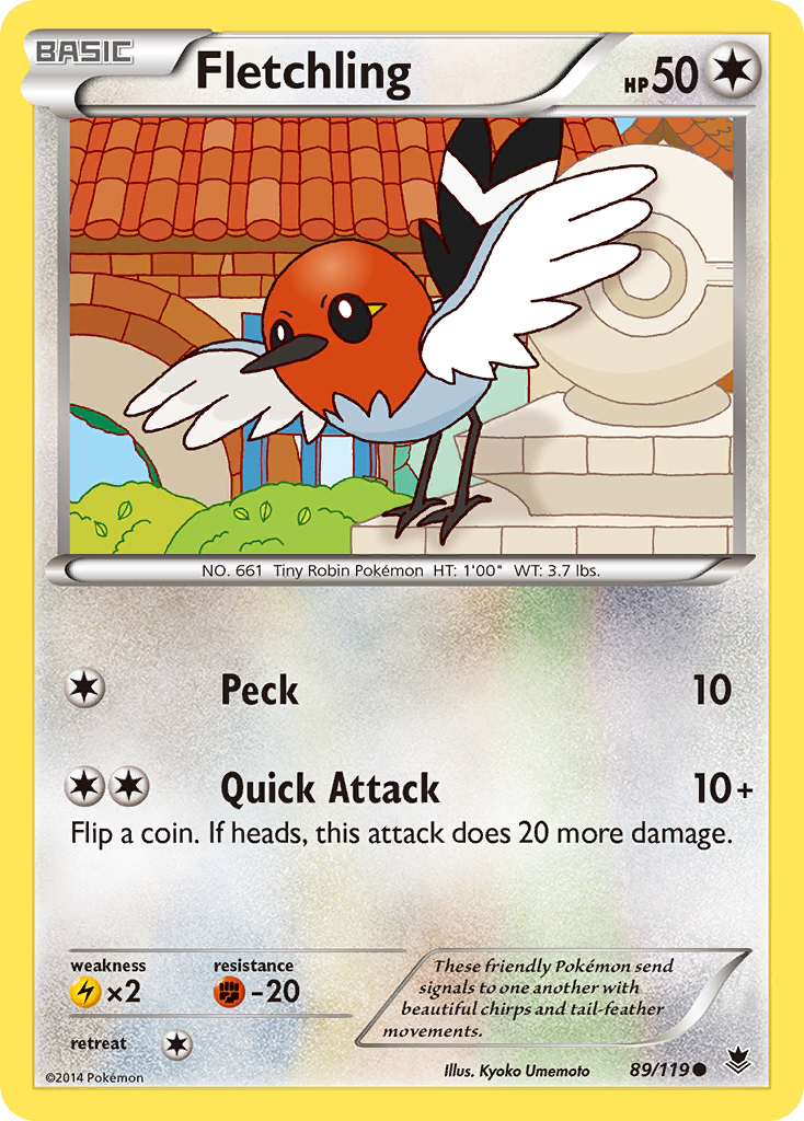 Fletchling (89/119) [XY: Phantom Forces] | L.A. Mood Comics and Games