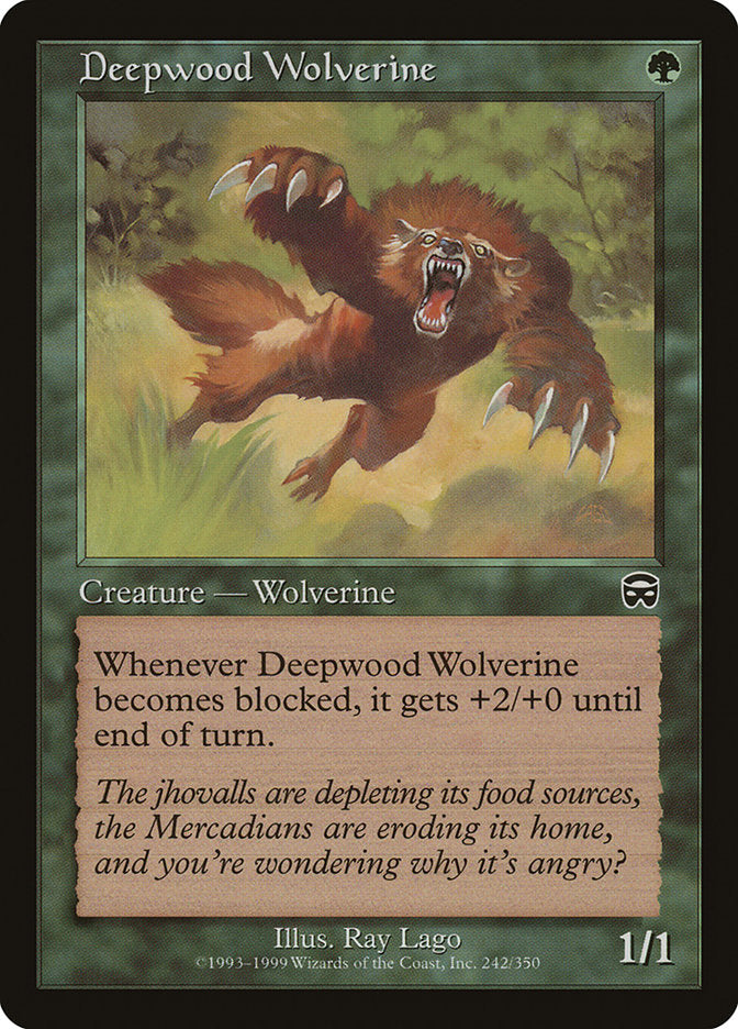 Deepwood Wolverine [Mercadian Masques] | L.A. Mood Comics and Games