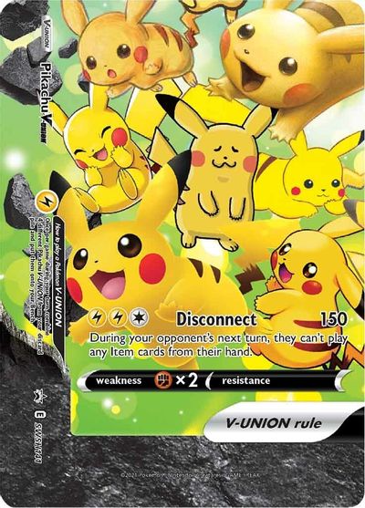 Pikachu V-UNION (SWSH141) (Celebrations) [Sword & Shield: Black Star Promos] | L.A. Mood Comics and Games