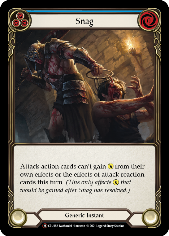 Snag [U-CRU182] (Crucible of War Unlimited)  Unlimited Rainbow Foil | L.A. Mood Comics and Games