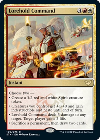 Lorehold Command (Promo Pack) [Strixhaven: School of Mages Promos] | L.A. Mood Comics and Games