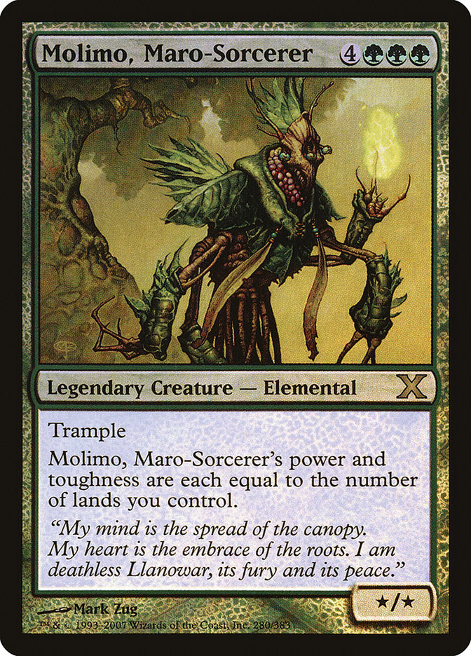 Molimo, Maro-Sorcerer (Premium Foil) [Tenth Edition] | L.A. Mood Comics and Games