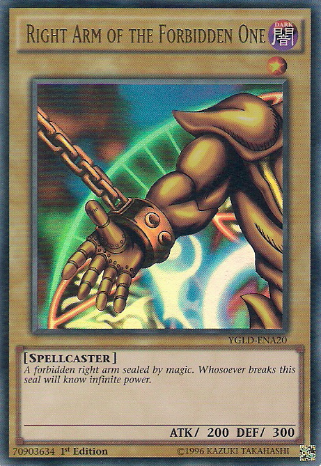 Right Arm of the Forbidden One [YGLD-ENA20] Ultra Rare | L.A. Mood Comics and Games
