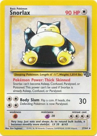 Snorlax (27/64) [Jungle Unlimited] | L.A. Mood Comics and Games