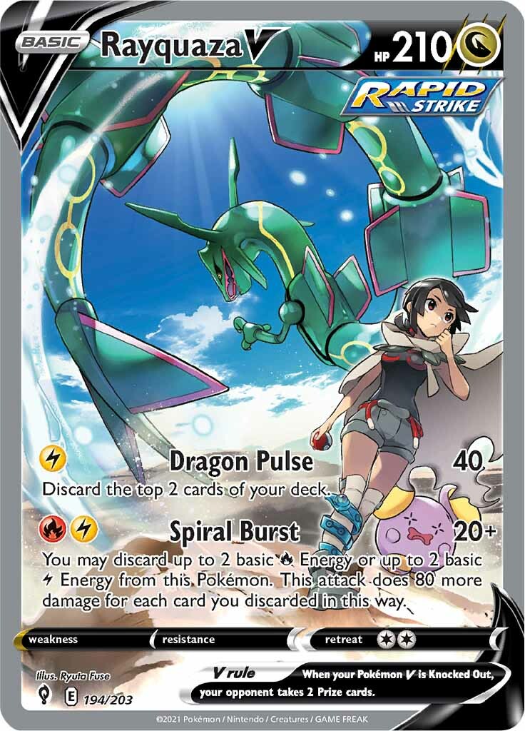 Rayquaza V (194/203) [Sword & Shield: Evolving Skies] | L.A. Mood Comics and Games