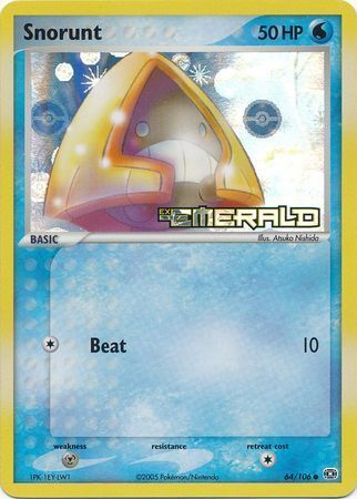 Snorunt (64/106) (Stamped) [EX: Emerald] | L.A. Mood Comics and Games