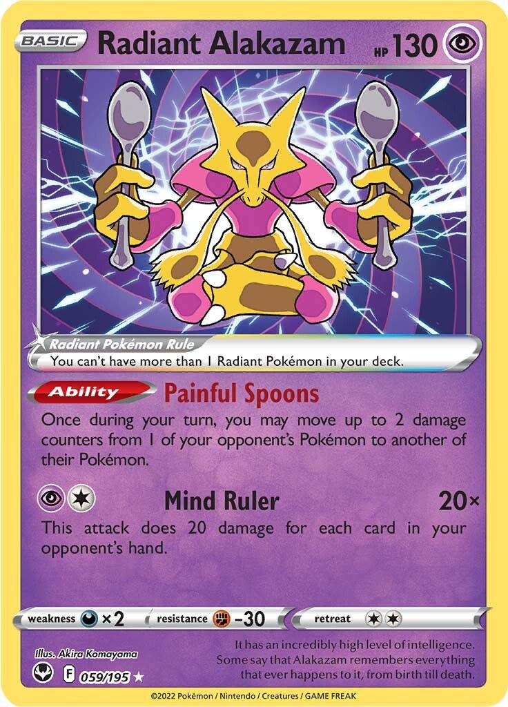 Radiant Alakazam (059/195) [Sword & Shield: Silver Tempest] | L.A. Mood Comics and Games