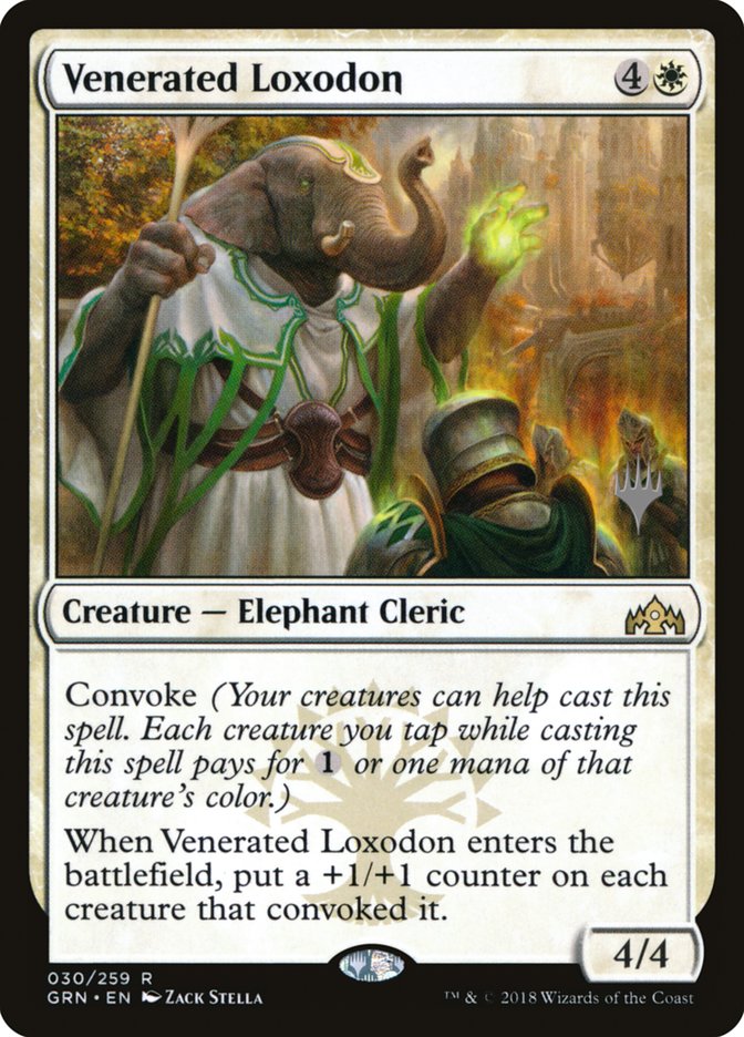 Venerated Loxodon (Promo Pack) [Guilds of Ravnica Promos] | L.A. Mood Comics and Games