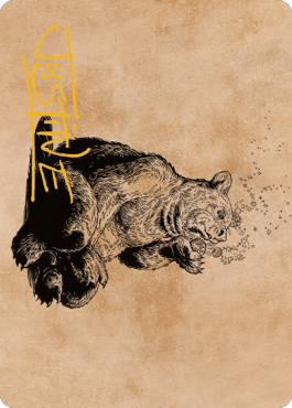 Wilson, Refined Grizzly Art Card (Gold-Stamped Signature) [Commander Legends: Battle for Baldur's Gate Art Series] | L.A. Mood Comics and Games