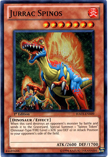 Jurrac Spinos [HA03-EN009] Super Rare | L.A. Mood Comics and Games