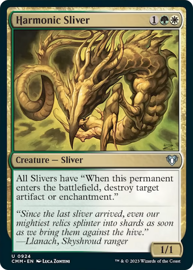 Harmonic Sliver [Commander Masters] | L.A. Mood Comics and Games