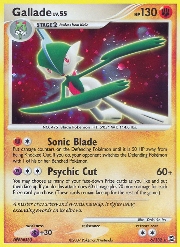 Gallade (6/132) [Diamond & Pearl: Secret Wonders] | L.A. Mood Comics and Games