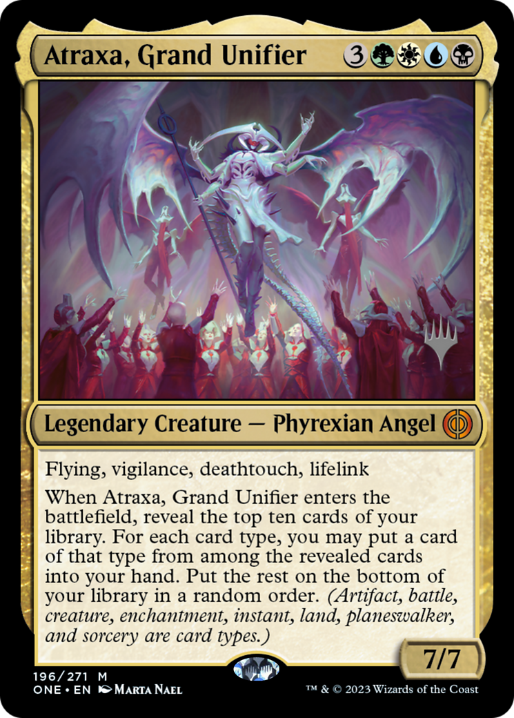 Atraxa, Grand Unifier (Promo Pack) [Phyrexia: All Will Be One Promos] | L.A. Mood Comics and Games