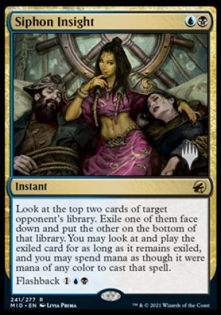 Siphon Insight (Promo Pack) [Innistrad: Midnight Hunt Promos] | L.A. Mood Comics and Games