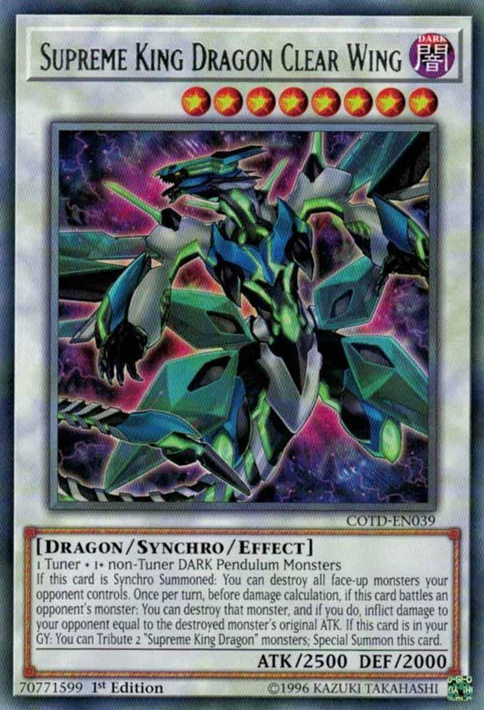 Supreme King Dragon Clear Wing [COTD-EN039] Rare | L.A. Mood Comics and Games