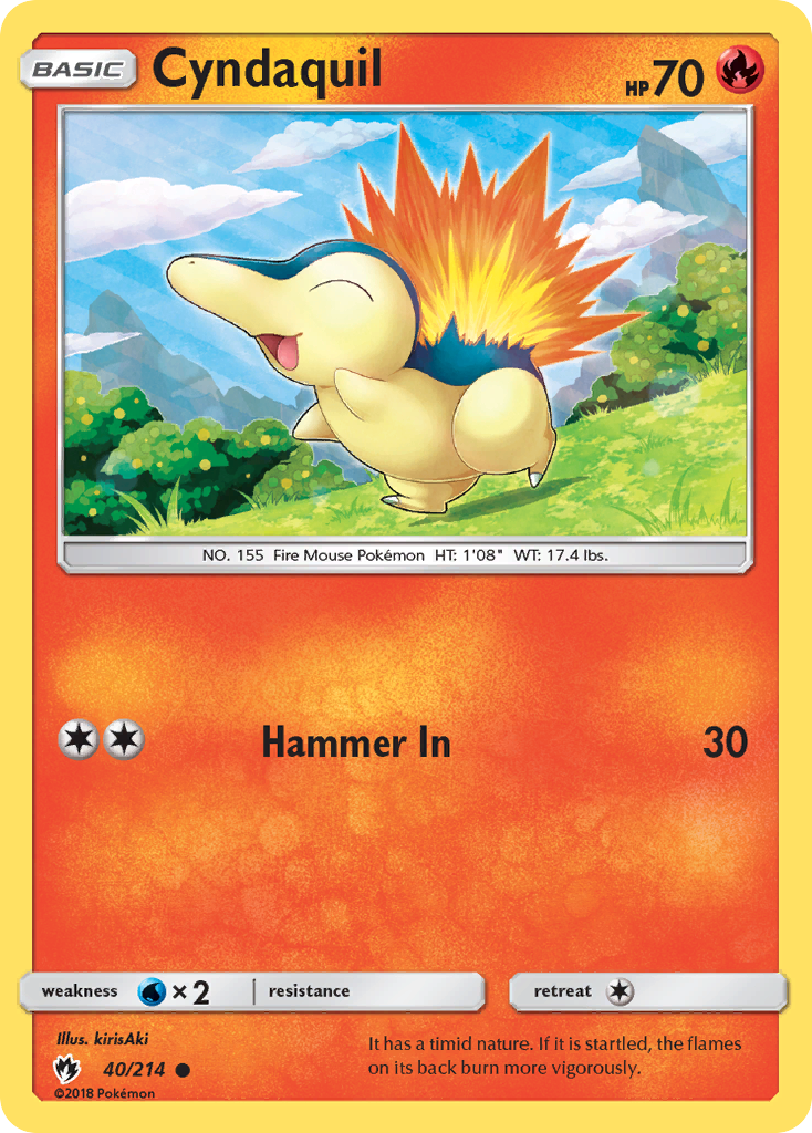 Cyndaquil (40/214) [Sun & Moon: Lost Thunder] | L.A. Mood Comics and Games